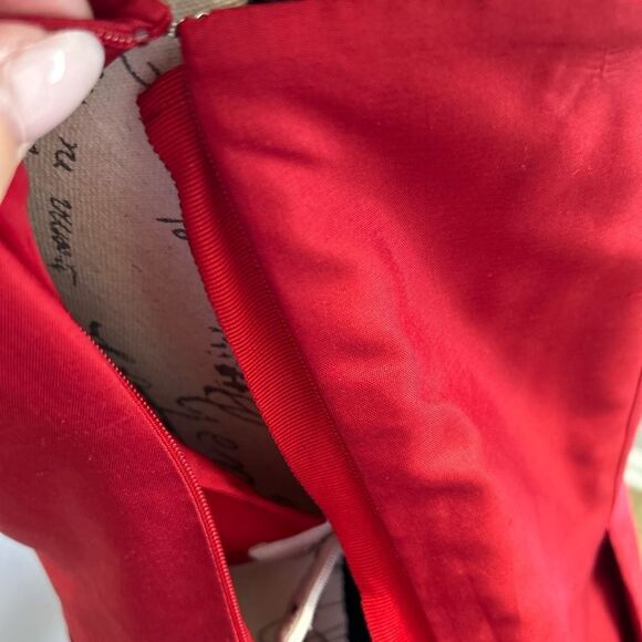 Ann Taylor Elegant Red Strapless Dress - Picture 7 of 11